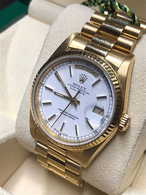 used white gold rolex president